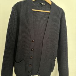 Navy blue cardigan -unisex