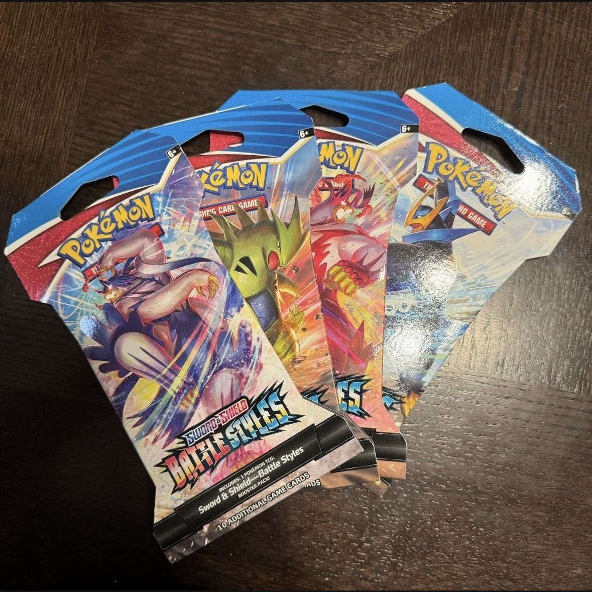 Pokemon - Battles Styles - Hard Sleeved Booster Packs - New Sealed