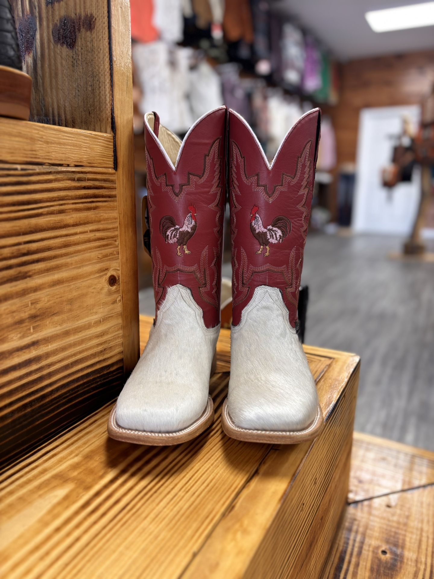 cowhide boots