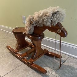 Wooden toddler Rocking Horse