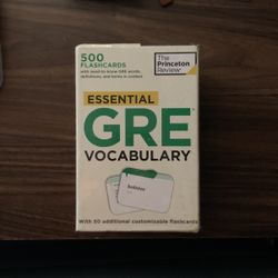 GRE Vocabulary Cards