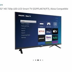 32 INCH ROKU PHILLIPS TV