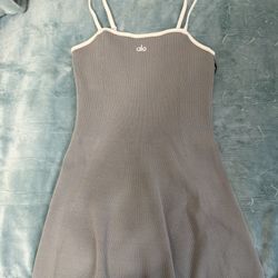 ALO - Ribbed Sweater Knit Highline Dress (S)