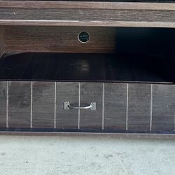 80”w x 22”h x 16”d Black TV Stand 