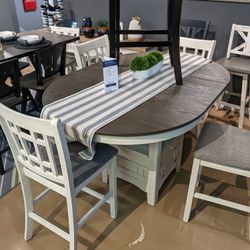 5PC High Dining Set White or Black