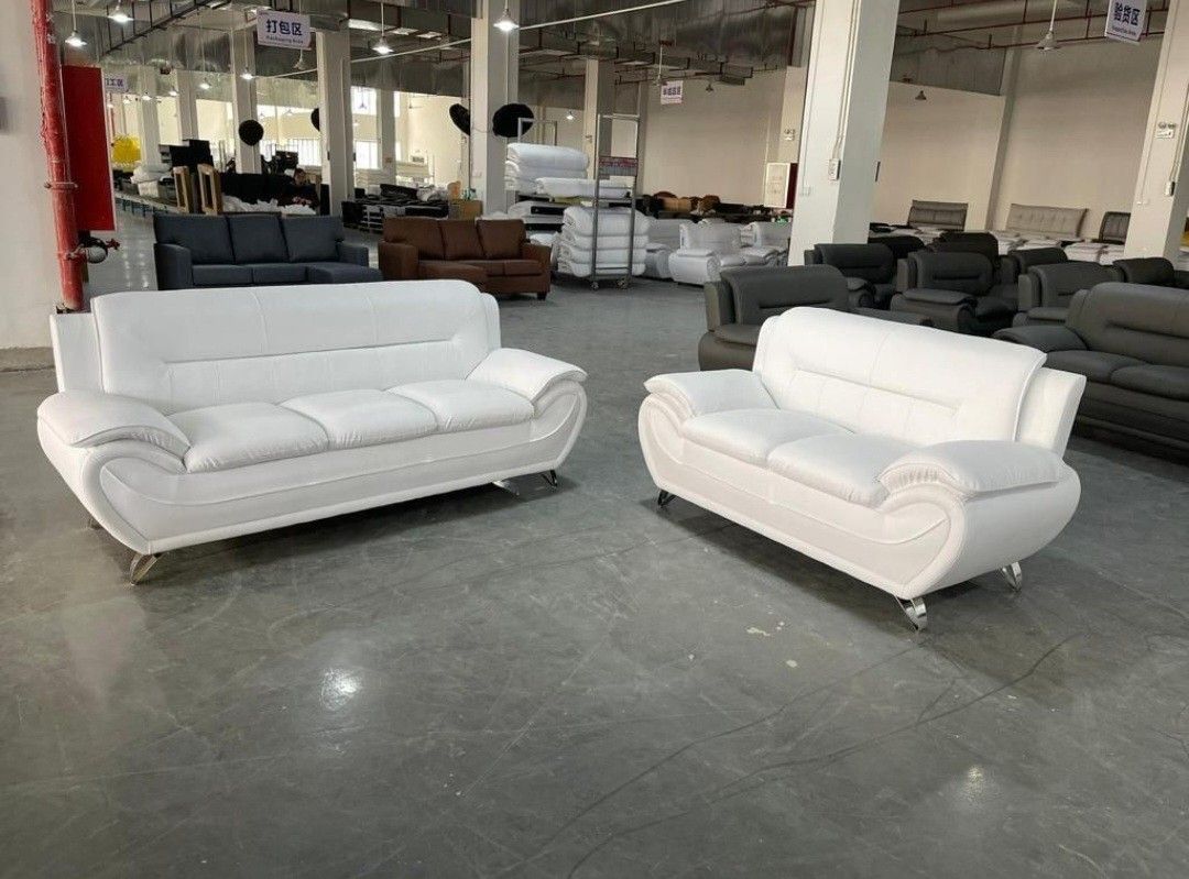White Sofa Set ⚜️ Juego de Sofas Blanco