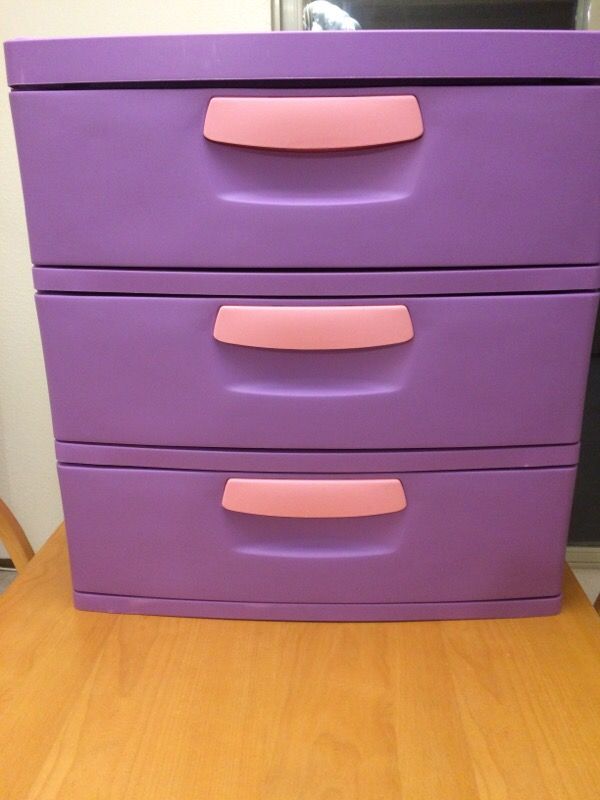 Sterilite Purple And Pink Dresser For Sale In Redmond Wa Offerup