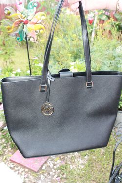 Michael Kors Large Black Leather Tote