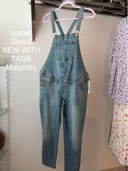 Isabel NEW WITH TAGS Maternity Overalls Size 6