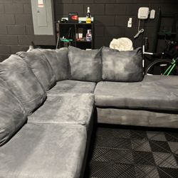 Gray RAF Sectional with Chaise