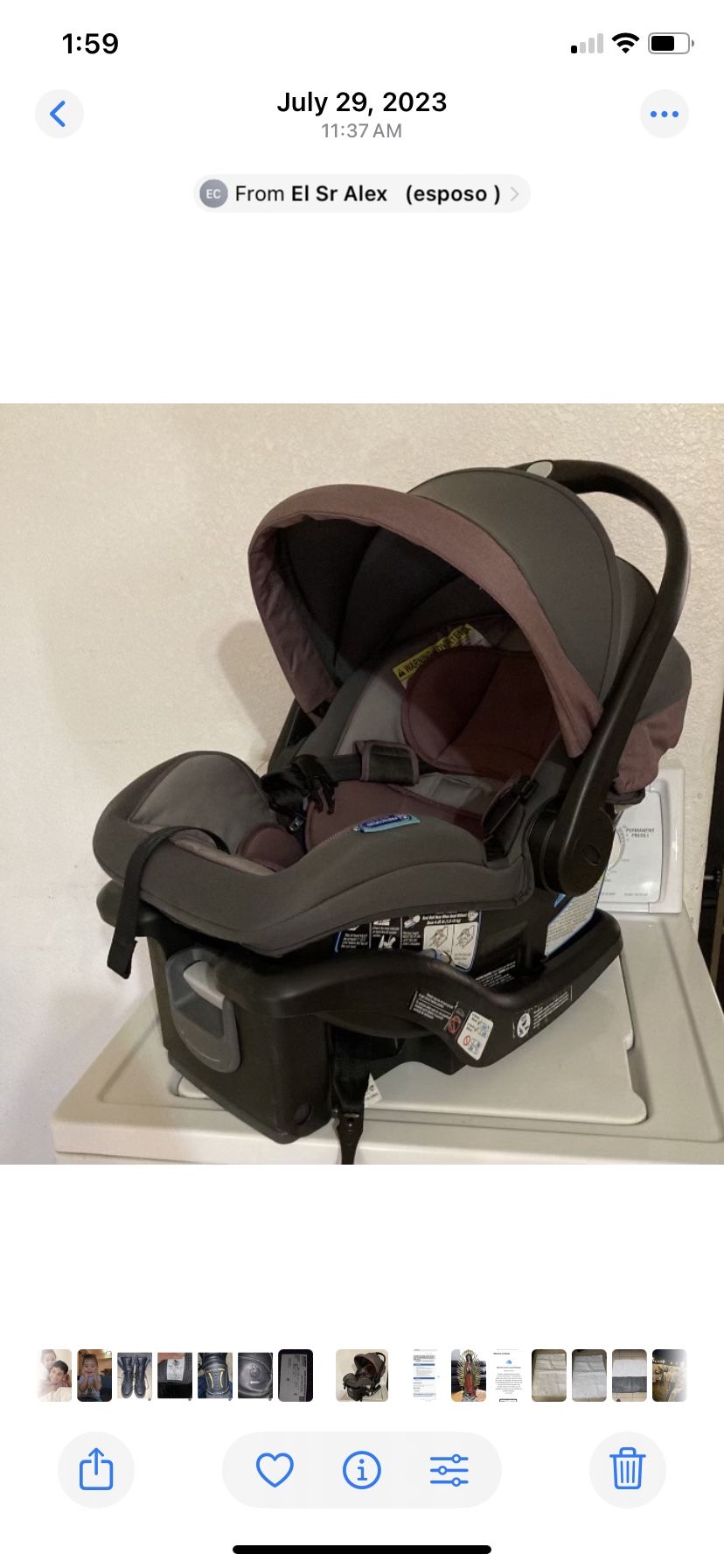 Baby Car Seat Still New