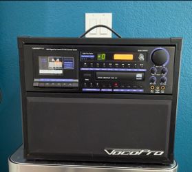 KARAOKE VocoPro Bravo I|  Power Output: 160W max (80W + 80W). Built-in Cassette Deck: Allows you to play, record, and mix your own karaoke tracks onto