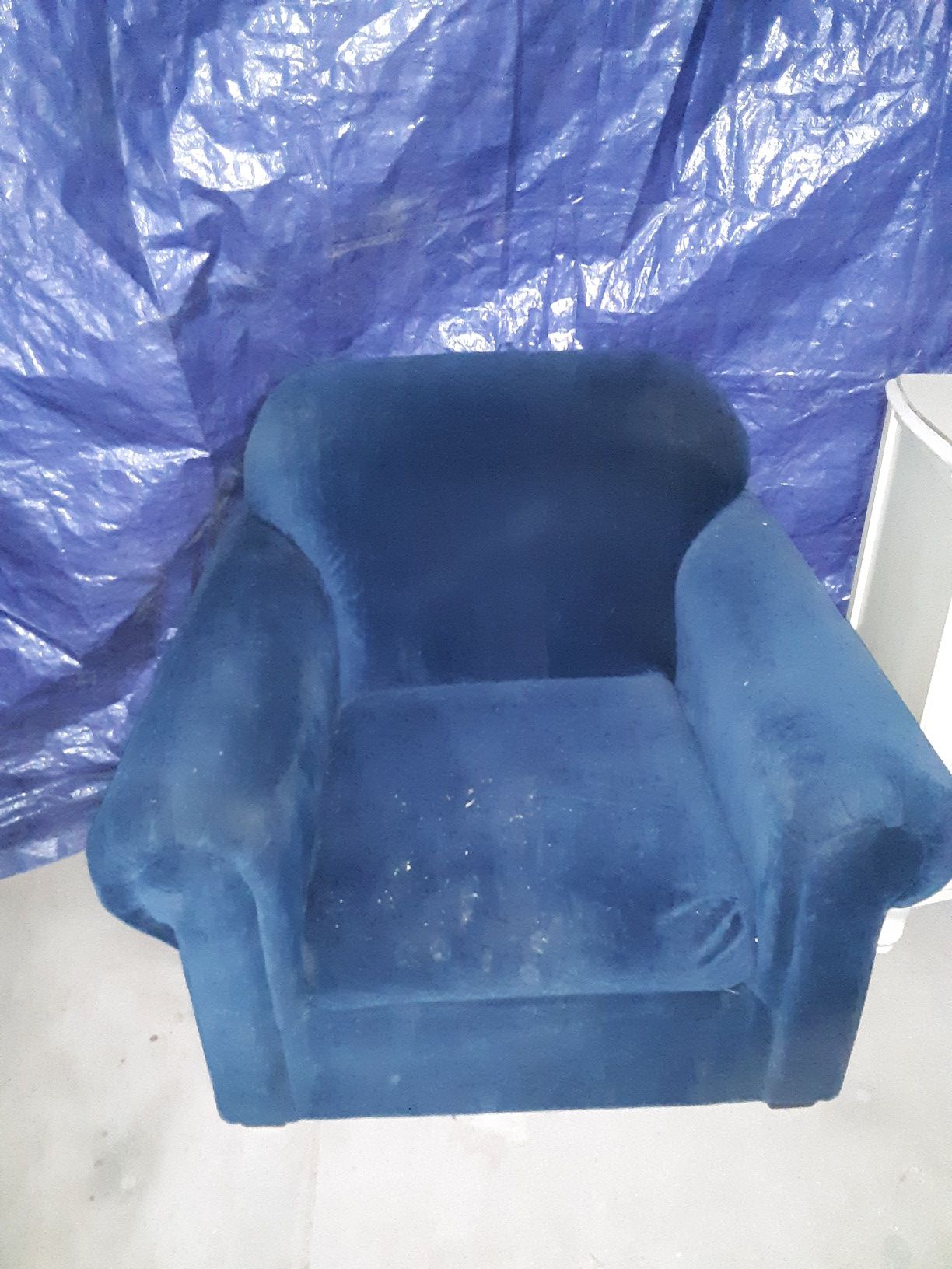 Blue sofa chair