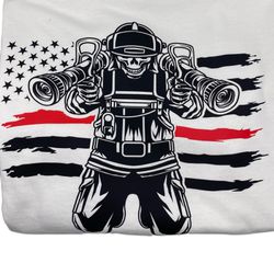 Customized Fire Fighter T-shirt