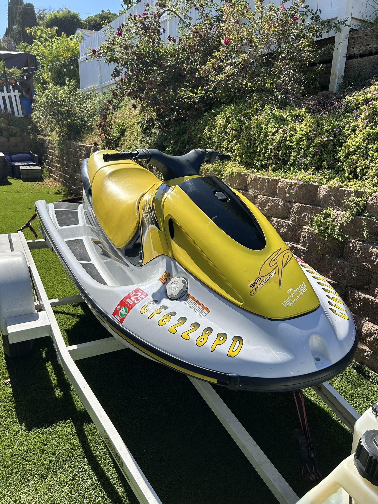 1998 Yamaha Waverunner GP760 Jet Ski With Zieman Trailer