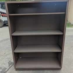 Metal Bookshelf With Adjustable Shelves 