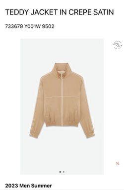 YSL Saint Laurent Jacket in Crepe Satin (men 50 - new with tags)