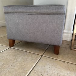 Grey Ottoman 