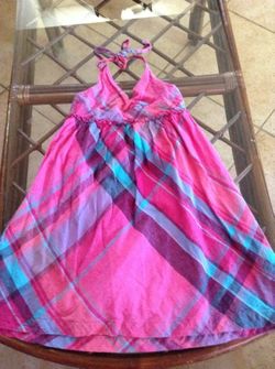 Pink and Blue Dress
