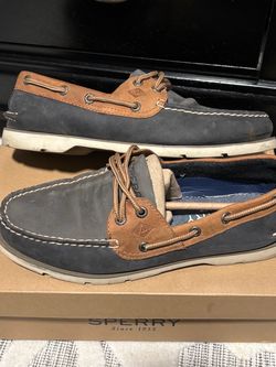 Sperry Navy Leather Boat Shoes