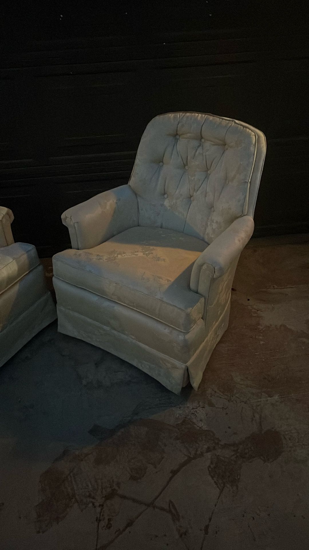 2- Beautiful Vintage Swivel Rocking Chairs