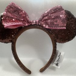 Disney Chocolate Cover Ears With Pink Bow 
