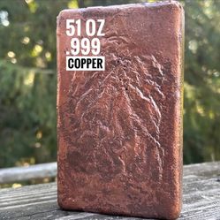 51 OZ PURE COPPER BAR ALL DETAILS ON PICTURES JUST ASK ANY QUESTIONS