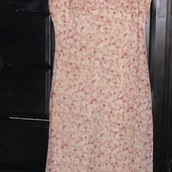 pink flower dress