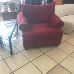 Oversized Burgundy Chair