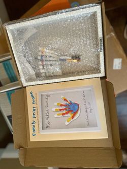 Family Handprint Frame Kit with Markers and Brushes
