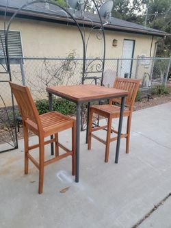 Patio outdoor furniture chairs table teak acacia