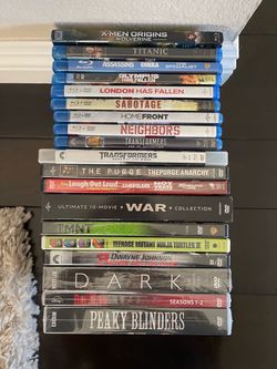 Blu-Ray and DVD Lot - Movies and TV Series