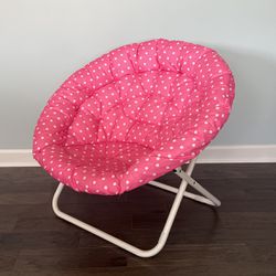 Pottery Barn Hang Around Chair - Pink Polka Dot