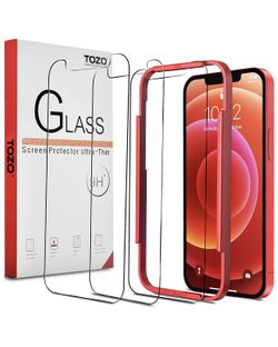 Compatible for iPhone 12 Mini Screen Protector 3 pack and case 5.4 inch