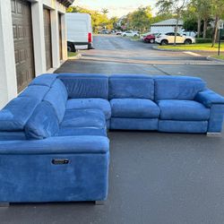 Sofa/Couch Sectional - Microfiber - Blue - Delivery Available 🚛