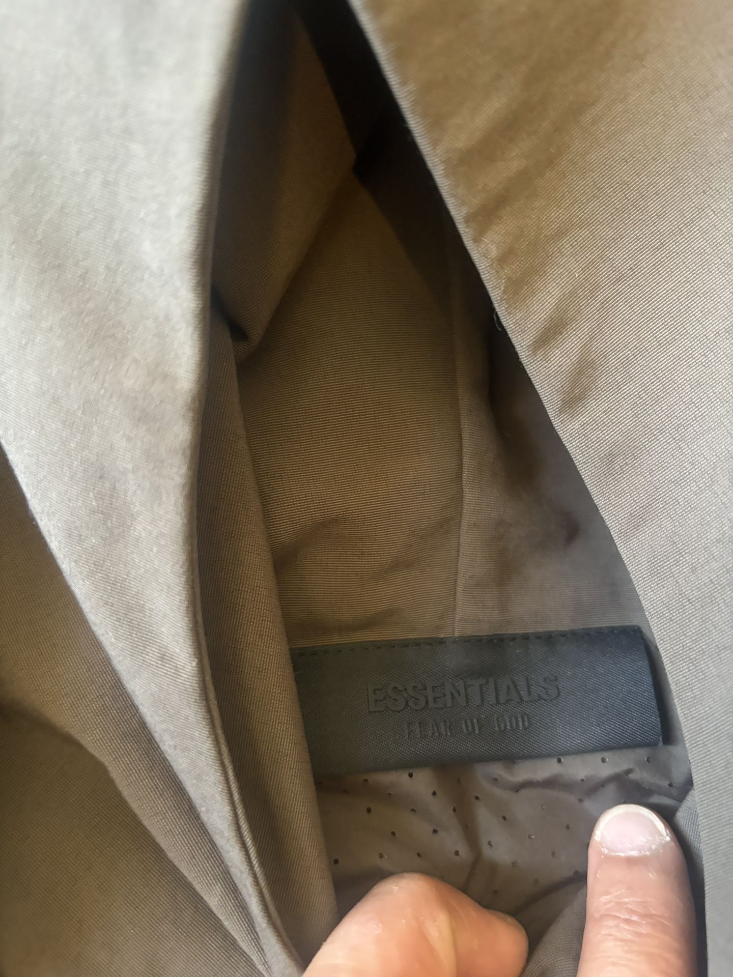 Fear Of God Essentials Hooded Anorak Jacket (oversize Fit)