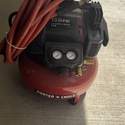 Porter Cable Compressor 150psi 6 Gallon With Hose