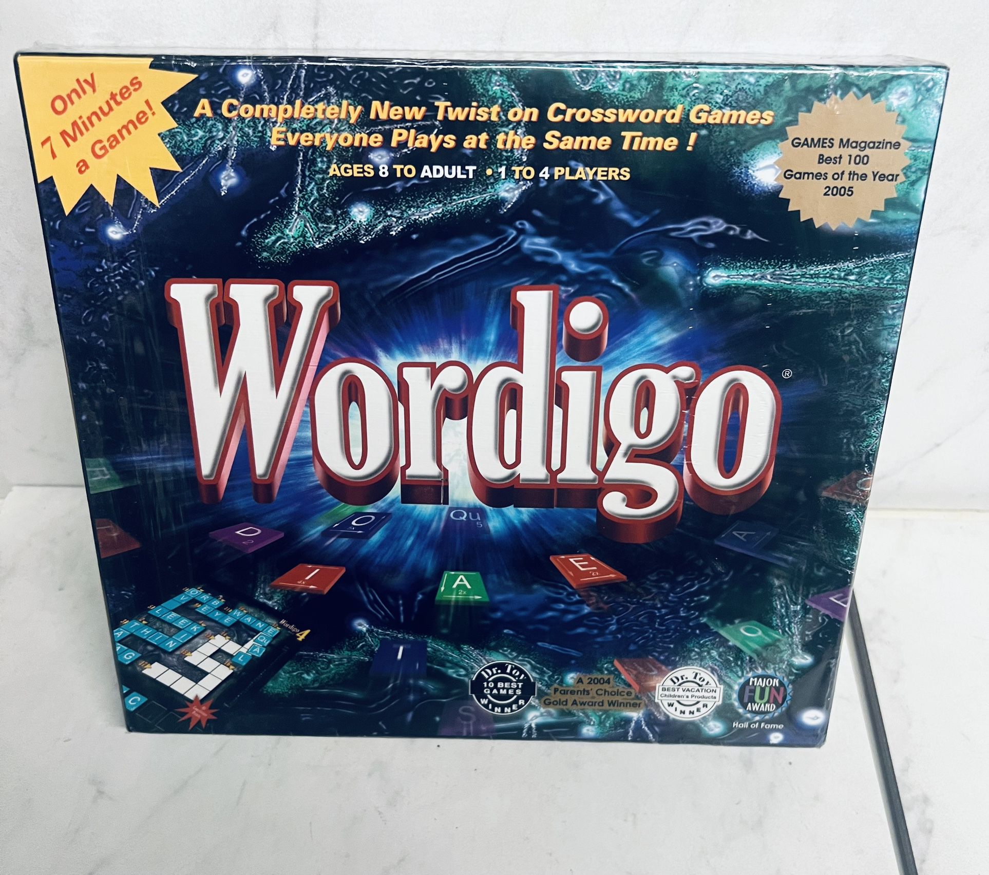  NIB Wordigo A New Twist On Crossword Board Game RiverEdge Games 2003 Educational