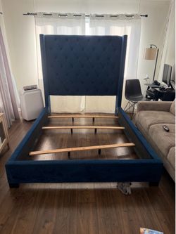 Blue Queen Bedframe
