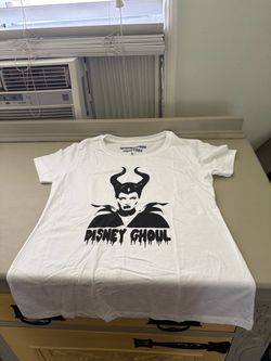 Neighborhood White T-Shirt with Black Graphic 'Disney Ghoul'