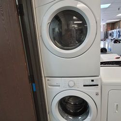 2020 LG Front Loading Washer And Stackable Gas Dryer Set 