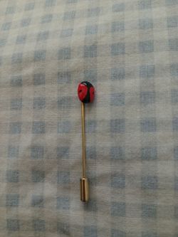 Lady bug stick pin
