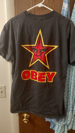 Obey Vintage Black Tshirt Large