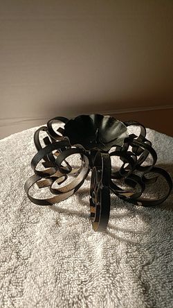 Iron decorative candle holder
