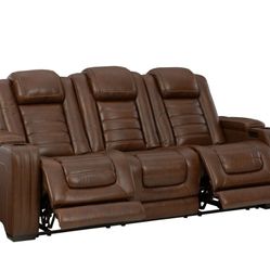 Backtrack Chocolate Power Reclining Sofa

