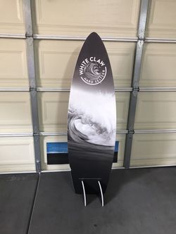 White Claw surfboard (cardboard)