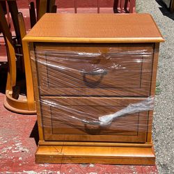 2 drawer wood cabinets