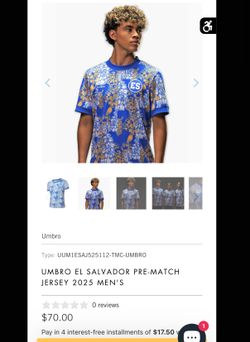 XL Official Umbro El Salvador Jersey/Camisola