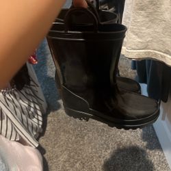 Black Rain Boots