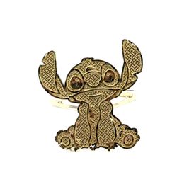 Woman’s Ladies 10k Yellow Gold Stitch Band Ring Size 7 GP3122332